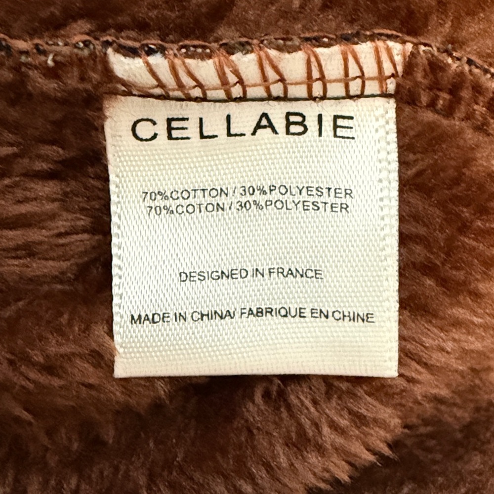 Cellabie navy floral fleece jacket sz L - Picture 3 of 6